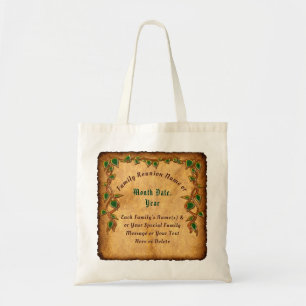 Unique Personalized Family Reunion Tote Bags