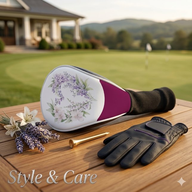 Unique & Personalized Floral Golf Head Cover (Unique & Personalized Floral Golf Head Cover)