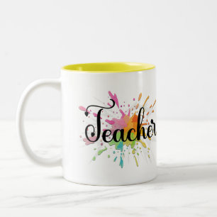 Unique Personalized Gifts for the outflank Teacher Two-Tone Coffee Mug