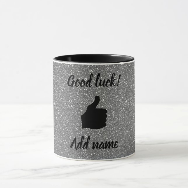 Unique personalized good luck mug (Center)