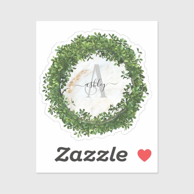 Unique Personalized Keychain with Botanical Theme (Sheet)