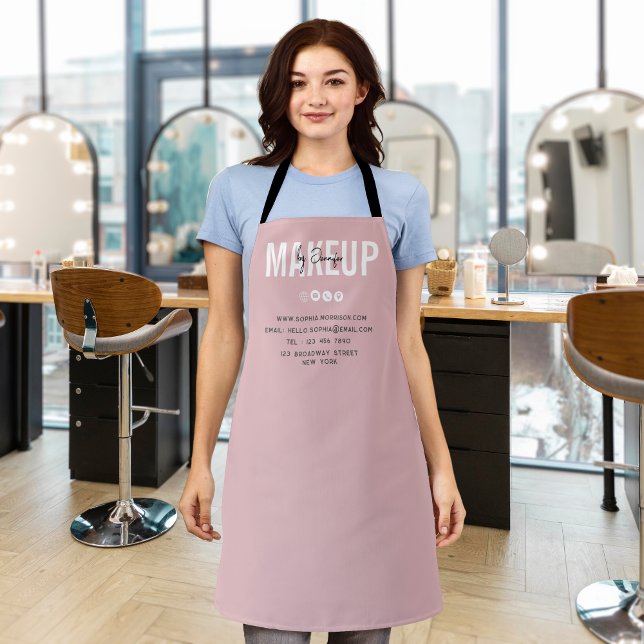 Unique Personalized Makeup Artist  Business Apron (Creator Uploaded)