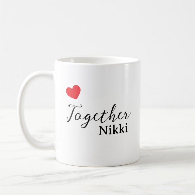 Unique Personalized Mug | Custom Text & Image (Left)