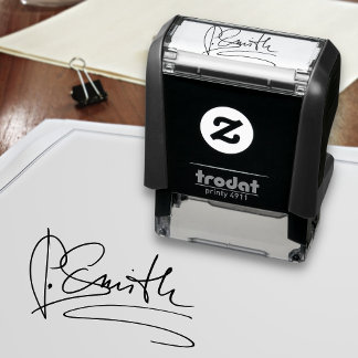 Unique Personalized Signature Self-inking Stamp