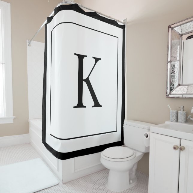 unique personalized white black monogram (In Situ)