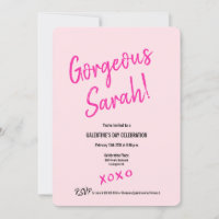 Unique Personalized XOXO Pink Galentine's Day