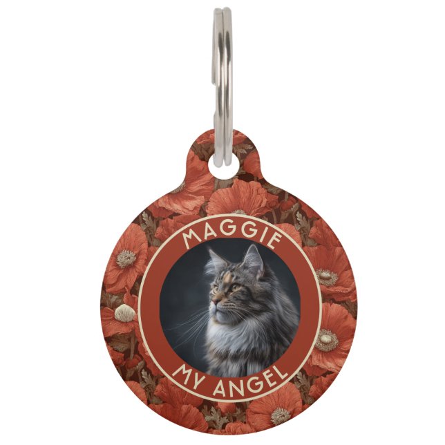 Unique Pet Appreciation Gift Anemones Floral Tag (Front)