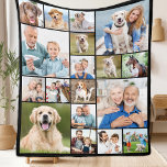 Unique Photo Collage Personalize Modern 18 Picture Fleece Blanket<br><div class="desc">Cozy Memories Photo Collage Blanket Wrap yourself in warmth and cherished memories with our Cozy Memories Photo Collage Blanket. This beautifully crafted blanket is designed to showcase 18 of your favourite photos, making it the perfect personalized keepsake for any occasion. Key Features Modern and Simple Design: Our blanket features a...</div>