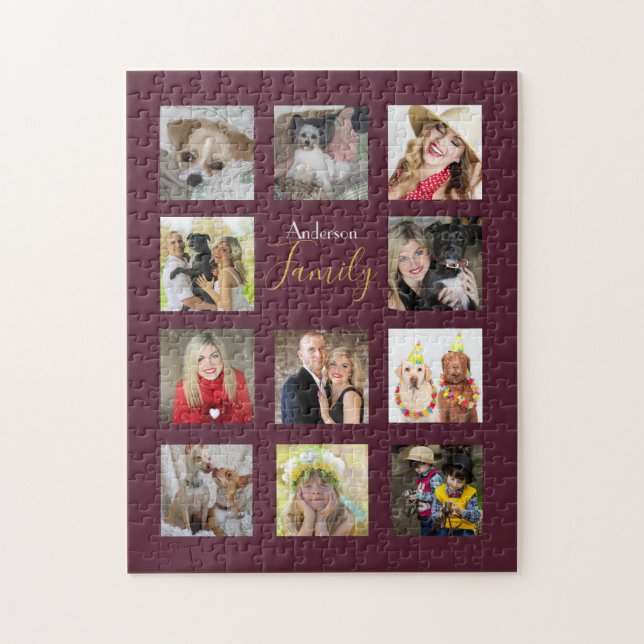 Unique Photo Gift- Jigsaw Puzzle Collage (Vertical)