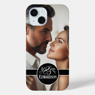 Unique Photo & Name Personalized iPhone 15 Case