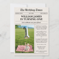 Unique Photo Newspaper 1st Birthday