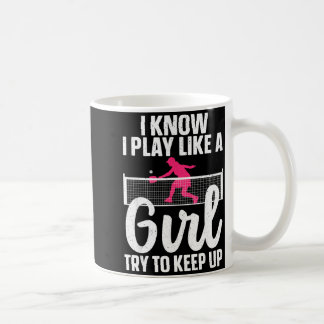 Unique pickleball design for women girls pickle coffee mug
