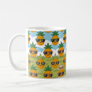 Unique Pineapple Themed Design Coffee Mug