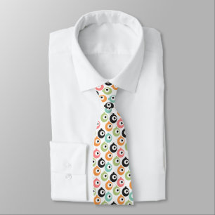 Unique Pink Blue Green Orange Black Tree Ornaments Tie