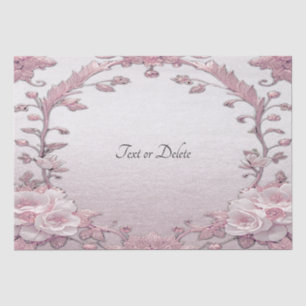 Unique Pink Floral Tissue Paper