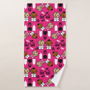 Unique Pink New Baby Gift Bath Towel