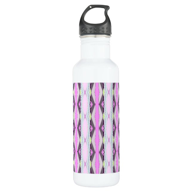 Unique Pink Pattern 710 Ml Water Bottle (Front)