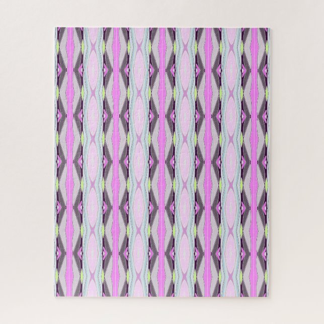 Unique Pink Pattern Jigsaw Puzzle (Vertical)