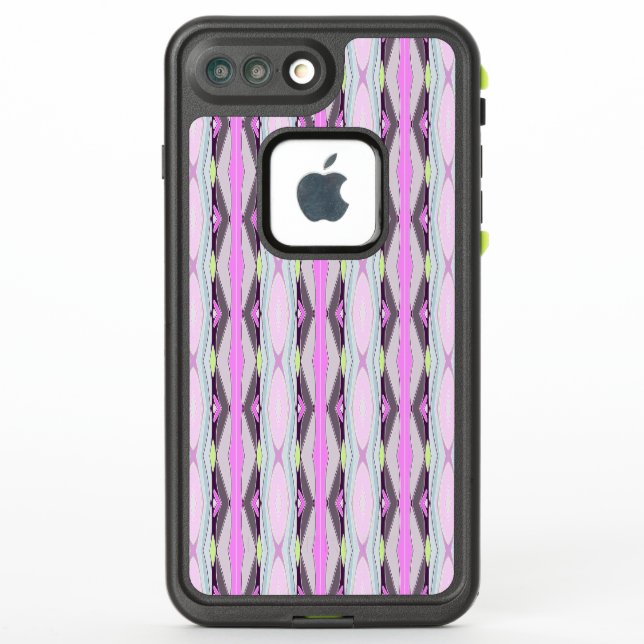 Unique Pink Pattern LifeProof iPhone Case (Back)