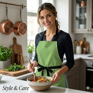 Unique Pistachio Apron with Personalized Touch