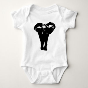 Unique Pop Art Elephant Baby Bodysuit