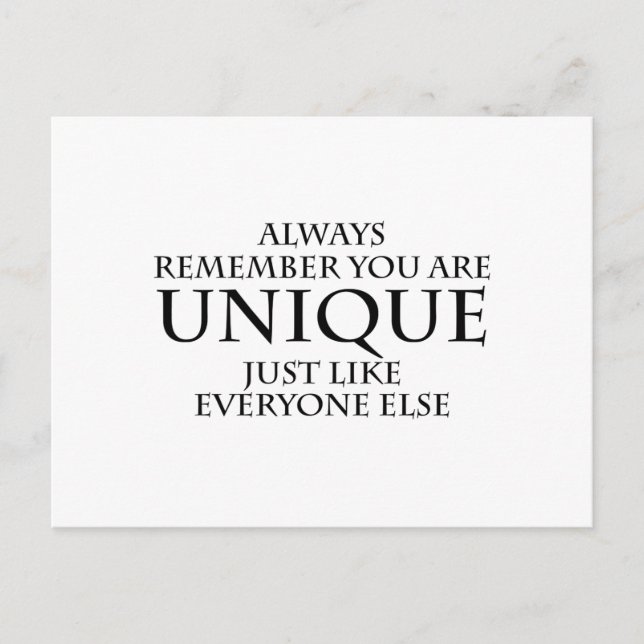 unique postcard (Front)