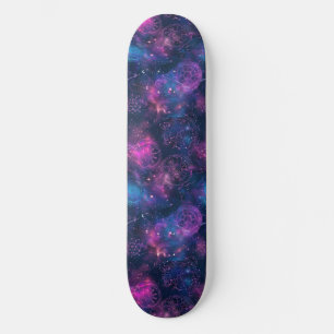 Unique Purple Astrology Design Skateboard