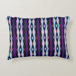 Unique Purple Pattern Accent Pillow