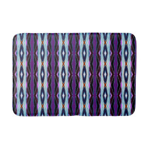 Unique Purple Pattern Bath Mat
