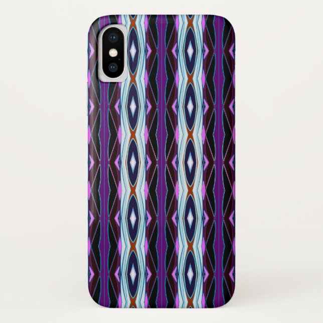 Unique Purple Pattern Case-Mate iPhone Case (Back)