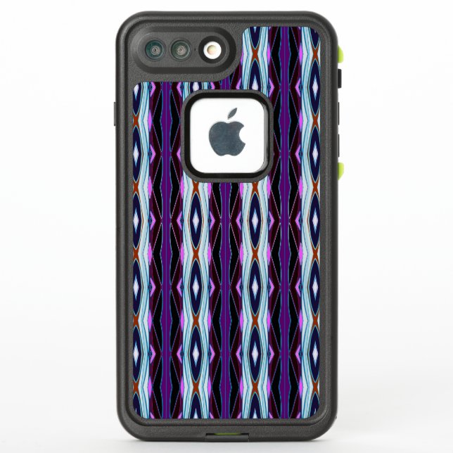 Unique Purple Pattern LifeProof iPhone Case (Back)