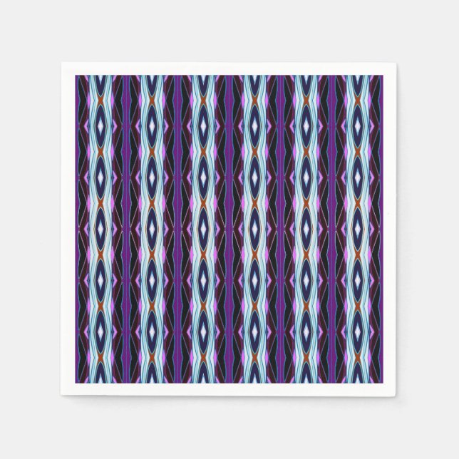 Unique Purple Pattern Napkin (Front)