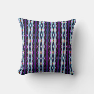 Unique Purple Pattern Throw Pillow