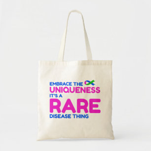 Unique Rare Disease Raise Awareness Tote Bag
