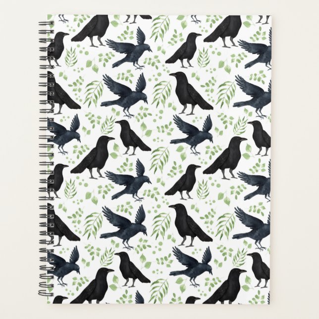 Unique Ravens Planner Journal in White (Devant)