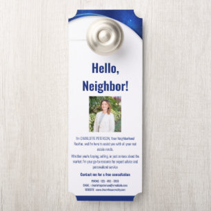 Unique Real Estate Agent Introduction  Door Hanger