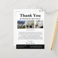 Unique Real Estate Open House Thank You