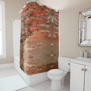 Unique Red Birch Bark Native Tribal Pattern