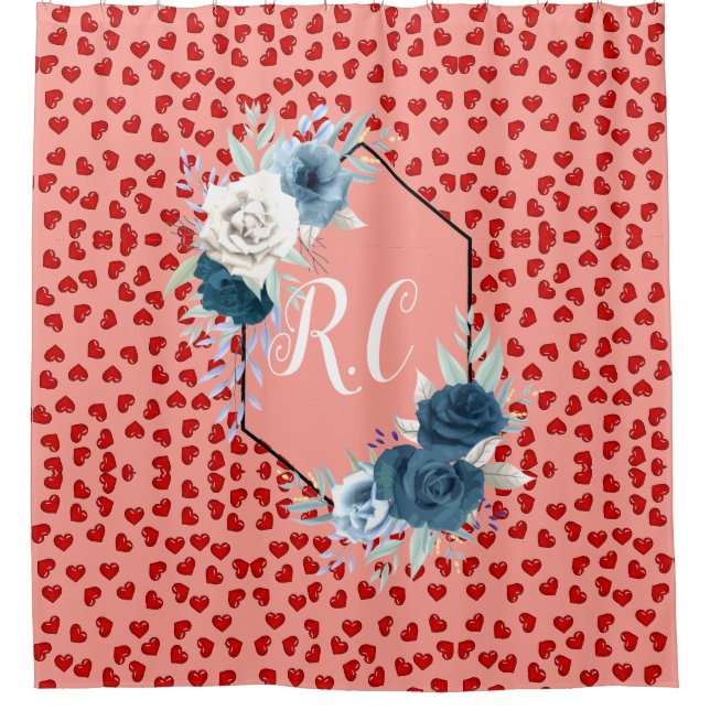 unique Red hearts on pink and pattern Custom (Front)