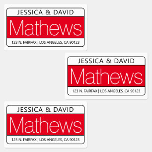 Unique Red White & Black Waterproof