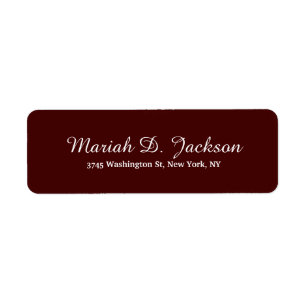 Unique Reddish Brown Class Script Creative Plain