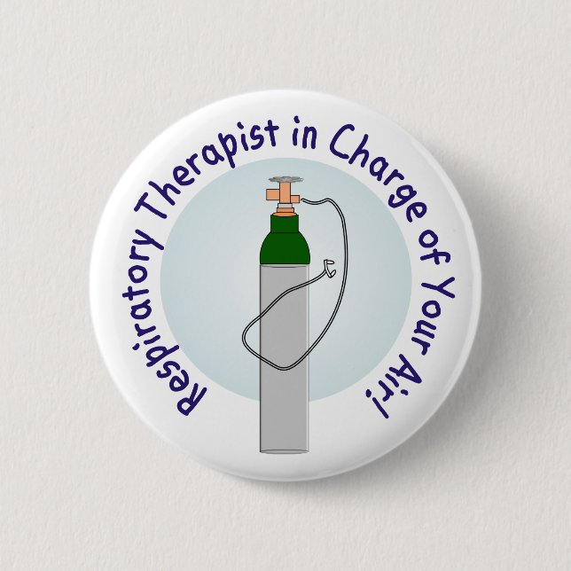 Unique Respiratory Therapist Gifts 2 Inch Round Button (Front)