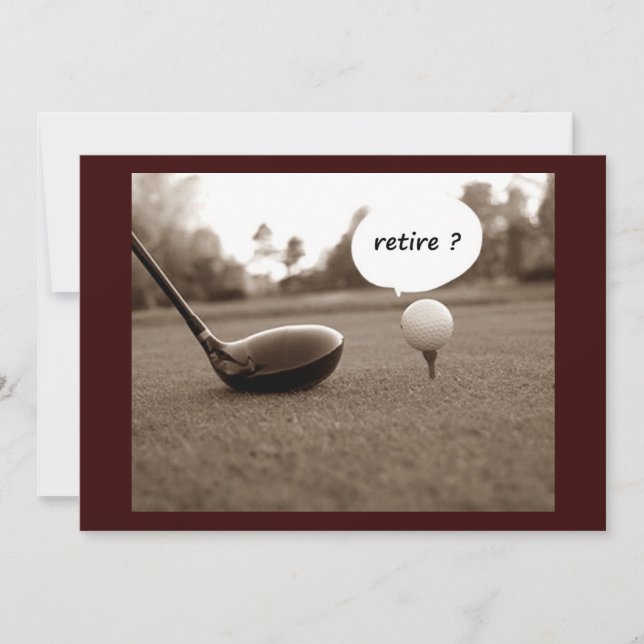 "UNIQUE RETIREMENT PARTY" INVITATION (Front)