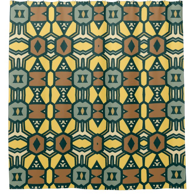 Unique retro geometrical pattern,  vintage seamles (Front)
