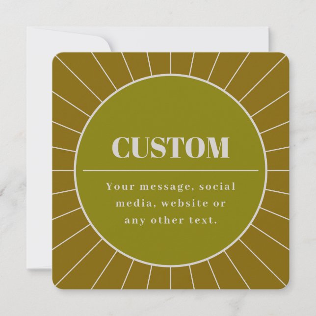 Unique Retro Inspired Editable Design Template (Front)