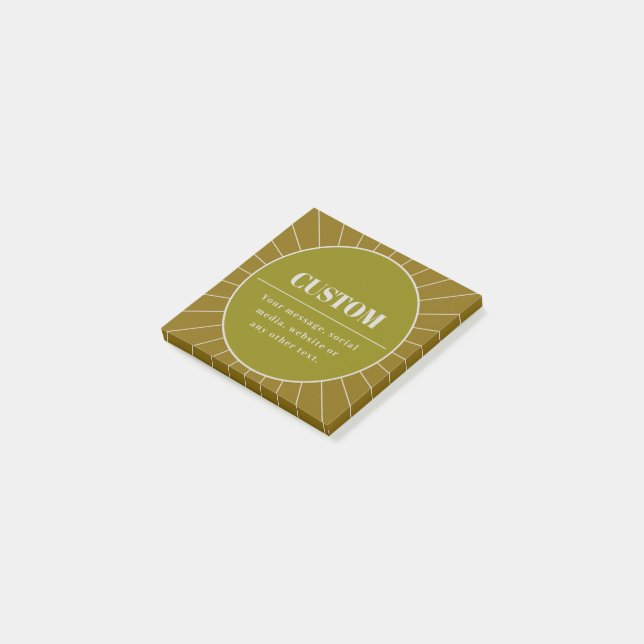 Unique Retro Inspired Editable Design Template Post-it Notes (Angled)