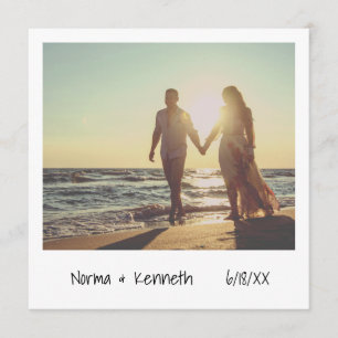 Unique Retro Instant Photo Rehearsal Dinner Invitation