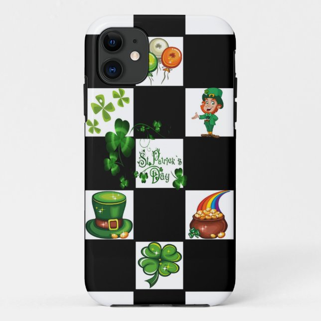 Unique Retro St. Patrick's Day Case-Mate iPhone Case (Back)