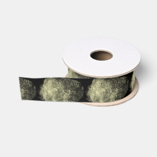 Unique Reversed Loop Fingerprint Art Grosgrain Ribbon