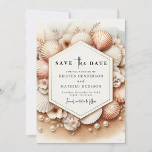 Unique Romantic Beach Wedding Save The Date